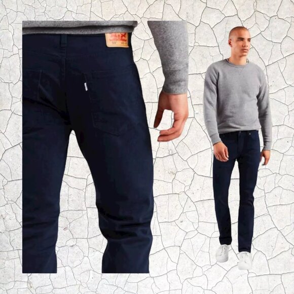 Levis 502 Men's Size 29x32 Regular Taper Fit Denim Jeans Nightwatch Navy Blue - Picture 4 of 10